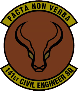 Air Force 141st Civil Engineer Sq. Unit Patch-OCP - Click Image to Close