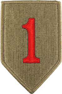1st Infantry Division OCP Unit Patch-Big Red 1