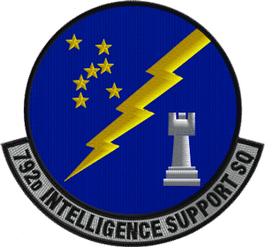 792d Intelligence Support Squadron Unit Patch-Colored - Click Image to Close