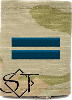 Air Force Academy OCP Cadet First Lieutenant Rank Insignia Jacket Tab, Slide On USSF Space Blue Air Force Academy OCP Cadet First Lieutenant Rank Insignia Jacket Tab, Slide On USSF Space Blue