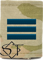 Air Force Academy OCP Cadet Captain Rank Insignia Jacket Tab, Slide On USSF Space Blue Air Force Academy OCP Cadet Captain Rank Insignia Jacket Tab, Slide On USSF Space Blue