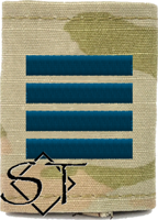 Air Force Academy OCP Cadet Major Rank Insignia Jacket Tab, Slide On USSF Space Blue Air Force Academy OCP Cadet Major Rank Insignia Jacket Tab, Slide On USSF Space Blue