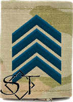 Air Force Academy OCP Cadet Senior Master Sergeant Rank Insignia Jacket Tab, Slide On USSF Space Blue Air Force Academy OCP Cadet Senior Master Sergeant Rank Insignia Jacket Tab, Slide On USSF Space Blue