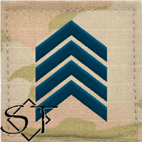 Air Force Academy OCP Cadet Senior Master Sergeant Rank Insignia Pre-Folded 2x2 Sew-on USSF Space Blue Air Force Academy OCP Cadet Senior Master Sergeant Rank Insignia Pre-Folded 2x2 Sew-on USSF Space Blue
