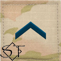 Air Force Academy OCP Cadet Staff Sergeant Rank Insignia Pre-Folded 2x2 Sew-on USSF Space Blue Air Force Academy OCP Cadet Staff Sergeant Rank Insignia Pre-Folded 2x2 Sew-on USSF Space Blue