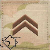 Air Force Academy OCP Cadet Technical Sergeant Rank Insignia Pre-Folded 2x2 Sew-on USAF Spice Brown Air Force Academy OCP Cadet Technical Sergeant Rank Insignia Pre-Folded 2x2 Sew-on USAF Spice Brown
