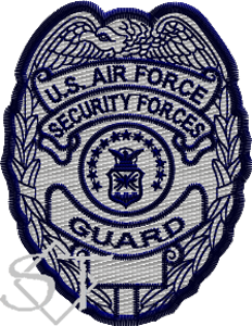 US Air Force Civilian Guard Badge Patch - Click Image to Close