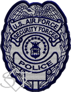 US Air Force Civilian Police Badge Patch - Click Image to Close