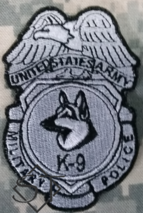 US Army Military Police K9 Badge Patch - Click Image to Close