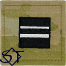 Air Force ROTC OCP Cadet First Lieutenant Rank Insignia Pre-Folded 2x2 without Velcro - Click Image to Close