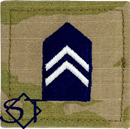 Air Force ROTC OCP Cadet 3rd Class Rank Insignia Pre-Folded 2x2 without Velcro - Click Image to Close