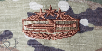 Combat Action Badge 4th Award-OCP Spice Brown - Click Image to Close