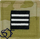 Air Force ROTC OCP Cadet Lieutenant Colonel Rank Insignia Velcro - Click Image to Close