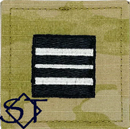 Air Force ROTC OCP Cadet Major Rank Insignia Pre-Folded 2x2 without Velcro - Click Image to Close