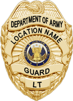 Department of Army Civilian Security Guard Badge-Supervisor - Click Image to Close