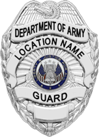 Department of Army Civilian Security Guard Badge - Click Image to Close