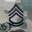 Army Rank Insignia-E7 SFC Sergeant First Class Sew-On Pair - Click Image to Close