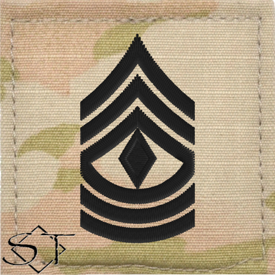 Army Rank Insignia-E8 1SG First Sergeant Velcro - Click Image to Close