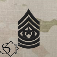 Army Rank Insignia-E9 CSM Command Sergeant Major Sew-On Pair Army Rank Insignia-E9 CSM Command Sergeant Major Sew-On Pair