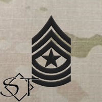Army Rank Insignia-E9 SGM Sergeant Major Sew-On Pair Army Rank Insignia-E9 SGM Sergeant Major Sew-On Pair