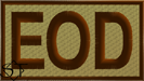 Brassard/Duty Identifier-Patch EOD OCP-Spice Brown - Click Image to Close