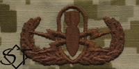 EOD Explosive Ordnance Disposal Badge Basic-NWU Type II AOR1 - Click Image to Close
