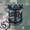 Navy Rank Insignia NWU III MCPO-E9 - Click Image to Close