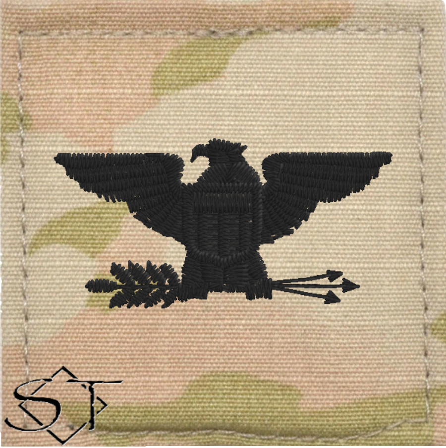 Army Rank Insignia-O6 COL Colonel Velcro - Click Image to Close