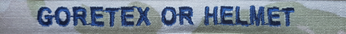 MultiCam OCP Name Tape-Space Blue thread-Gore-Tex/Helmet band - Click Image to Close