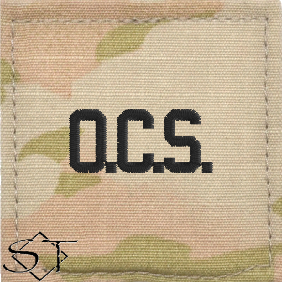 Army Rank Insignia-O.C.S. Letters Velcro - Click Image to Close