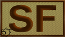 Duty Identifier Tab SF Security Forces OCP-Spice Brown Border - Click Image to Close