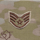 Air Force OCP E5 SSgt Rank Insignia Sew-On (Pair) - Click Image to Close