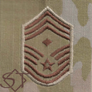 Air Force OCP E9 1st Sgt Rank Insignia Pre-Folded 2x2 without Velcro - Click Image to Close
