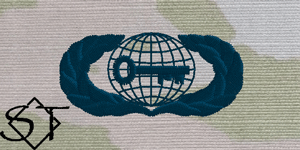 USAF Intelligence Embroidered Badge Basic Space Blue