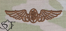 OCP Navy Flight Nurse Embroidered Badge-Spice Brown - Click Image to Close