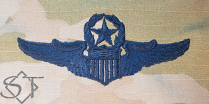 Air Force Pilot Wings Master Space Blue - Click Image to Close