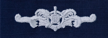 USCG Cutterman Badge - Enlisted ODU - Click Image to Close