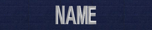 USCG Name Tape-USCG ODU blue ripstop white letters - Click Image to Close