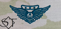 OCP USMC Combat Aircrew Insignia Embroidered-Space Blue - Click Image to Close