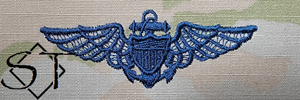 OCP Navy Aviator Embroidered Badge-Space Blue - Click Image to Close