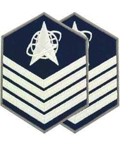 Space Force E6 Technical Sergeant Rank Insignia Full Color-Small