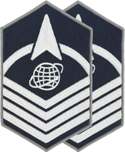 Space Force E7 Master Sergeant Rank Insignia Full Color-Small