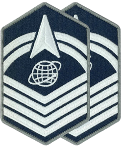 Space Force E8 Senior Master Sergeant Rank Insignia Full Color-Small - Click Image to Close