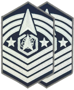 Space Force E9 Chief Master Sergeant of the Space Force Rank Insignia Full Color-Large - Click Image to Close