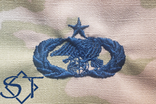 Air Force Logistics Readiness Badge Senior Space Blue - Click Image to Close