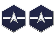Space Force E2 Specialist 2 Rank Insignia Metal - Click Image to Close
