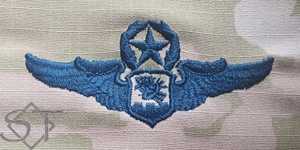 USAF Navigator/CSO/Observer Wings Space Blue-Master Astronaut - Click Image to Close