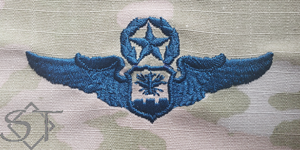 USAF Navigator/CSO/Observer Wings Space Blue-Master - Click Image to Close