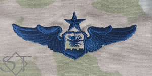 USAF Navigator/CSO/Observer Wings Space Blue-Senior - Click Image to Close