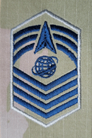 Space Force OCP E9 Chief Master Sergeant Rank Insignia Pre-Folded without Velcro-New 2x3 inches